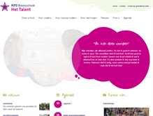Tablet Screenshot of hettalentkpo.nl